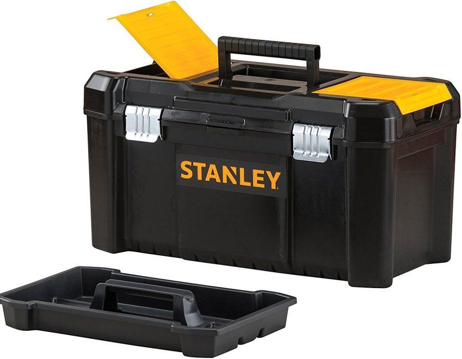 Ящик для інструментів Stanley ESSENTIAL19" пластиковий металеві клямки 480х250х250 мм