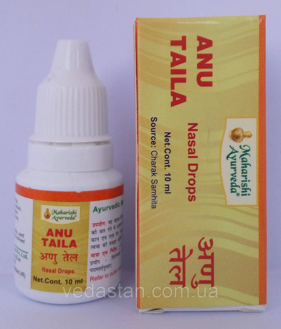 Ану Таил, капли для носа, Махариши Аюрведа, Anu Tail, Maharishi Ayurveda 10 ml - фото 2 - id-p564341686