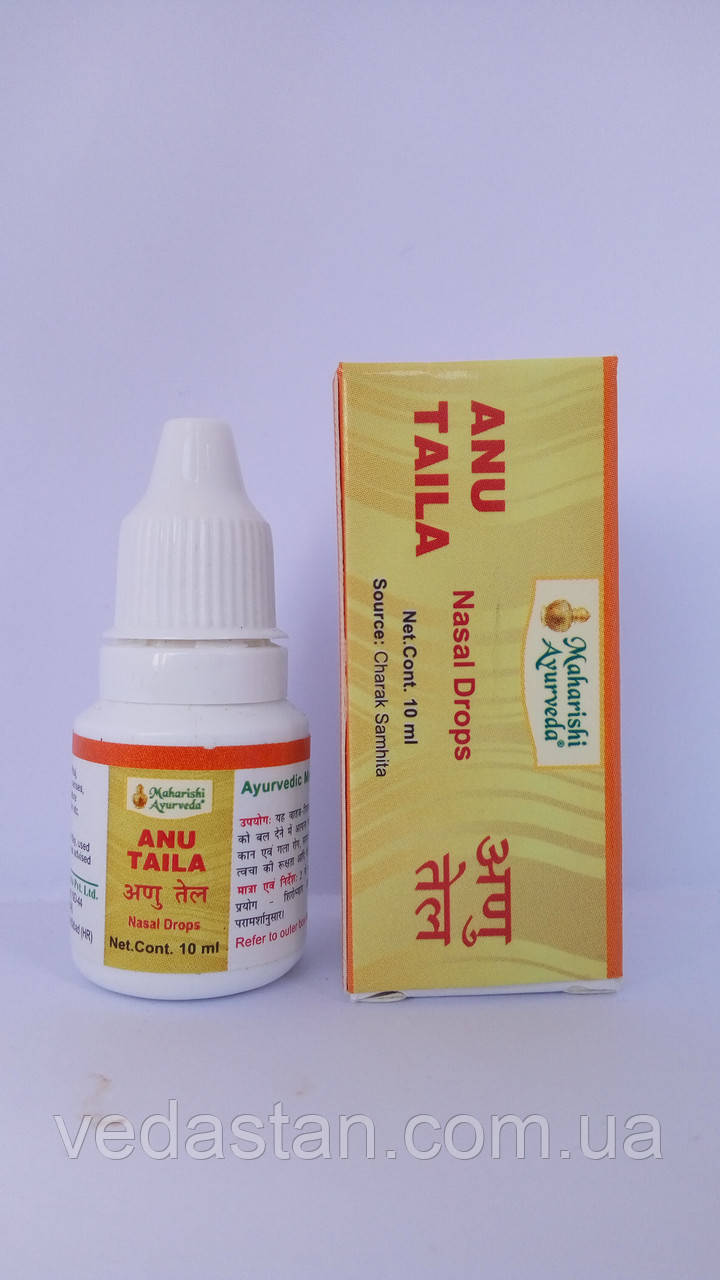 Ану Таил, капли для носа, Махариши Аюрведа, Anu Tail, Maharishi Ayurveda 10 ml - фото 5 - id-p564341686