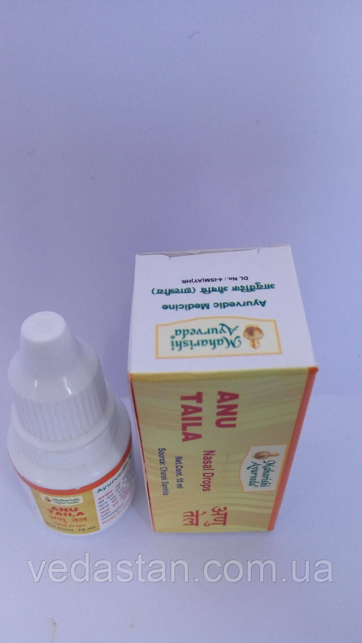 Ану Таил, капли для носа, Махариши Аюрведа, Anu Tail, Maharishi Ayurveda 10 ml - фото 6 - id-p564341686