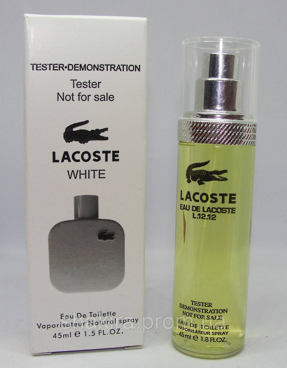 Мініпарфуми для чоловіків Lacoste Eau De L.12.12 Blanc (лакоста бланк тестер)45 мл