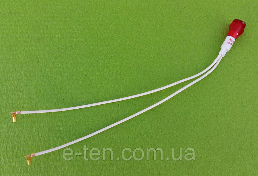 Лампа сигнальна KEDE K1-2 / 230 V (на клемці) з клемами для бойлерів — червона Туреччина