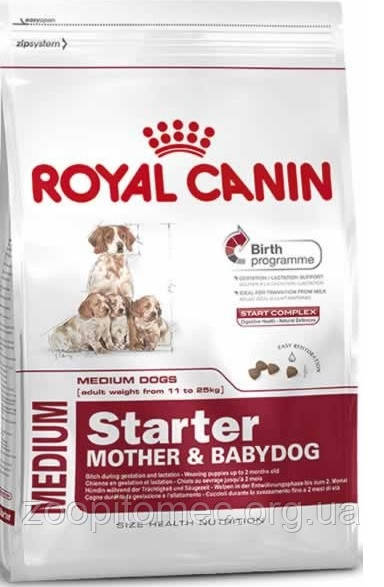 Корм Royal Canin (Роял Канін) Medium Starter для щенят середніх порід до 2 місяців (для вагітних і годуючих сук),1 кг