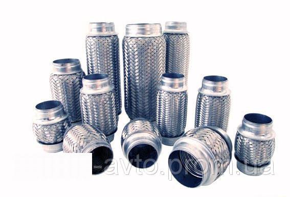 Гофра глушника на Ланос (60*100) 3-шарова EuroEx she-101451, фото 1