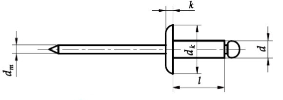 Заклепка DIN 7337 купити