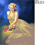 Схема для вышивки бисером Золото Монро, фото 2