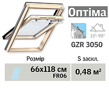 Мансардне вікно VELUX Оптіма (верхня ручка, 66*118 см)