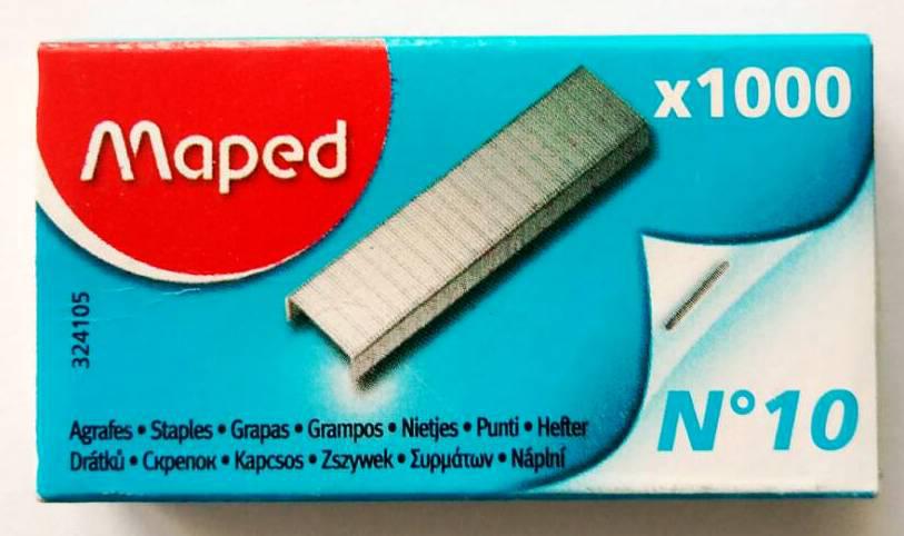 Скоби для степлера Мапед/Maped 10х5 1000 шт., фото 1