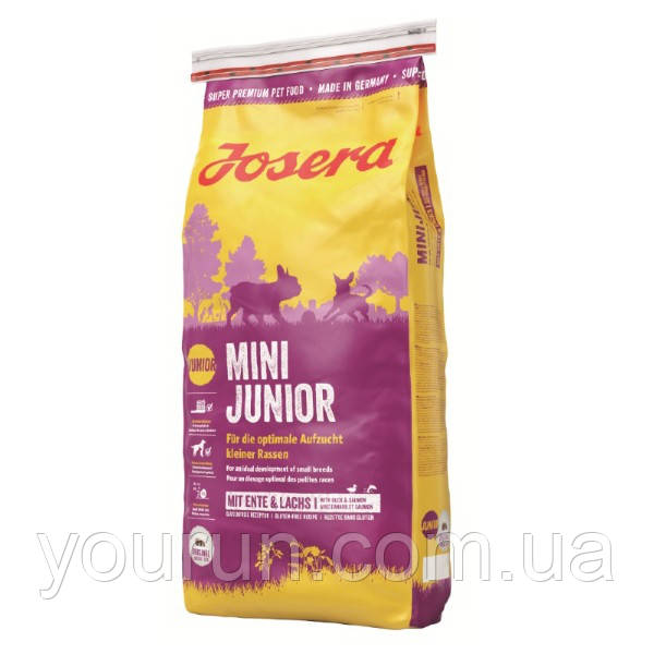 Josera (Йозера) Mini Junior - Корм для цуценят дрібних порід (качка лосось) 15 кг