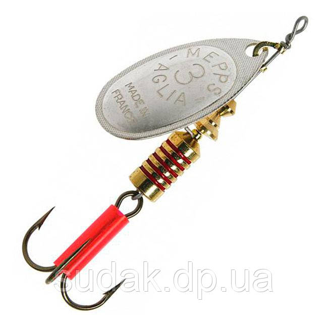 Обертова блешня Mepps aglia 3 silver, фото 1