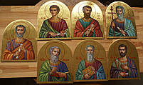 Сусальне золочення ікони Святого апостола Якова для хороса в храм., фото 2