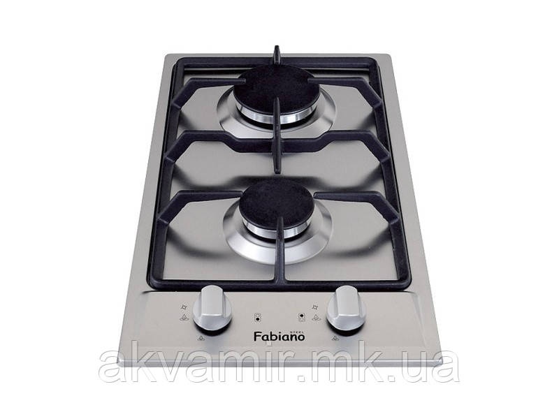 Варильна панель Fabiano FHG 13-2 VGH Inox (нерж. сталь) доміно газ