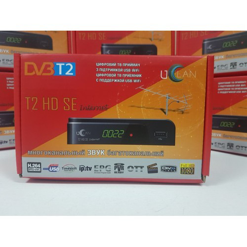 Тюнер Т2 ТВ Приставка DVB-T2 Uclan T2 HD SE Internet без дисплея
