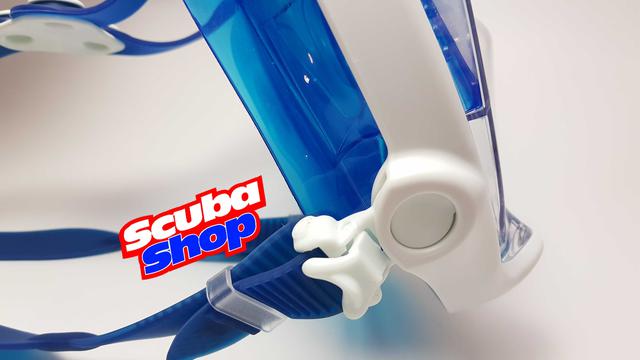 Повна маска Full Face для снорклінга, розмір XS-S (колір біло-синя) Повна маска Full Face для снорклінга, розмір XS-S (колір біло-синя)