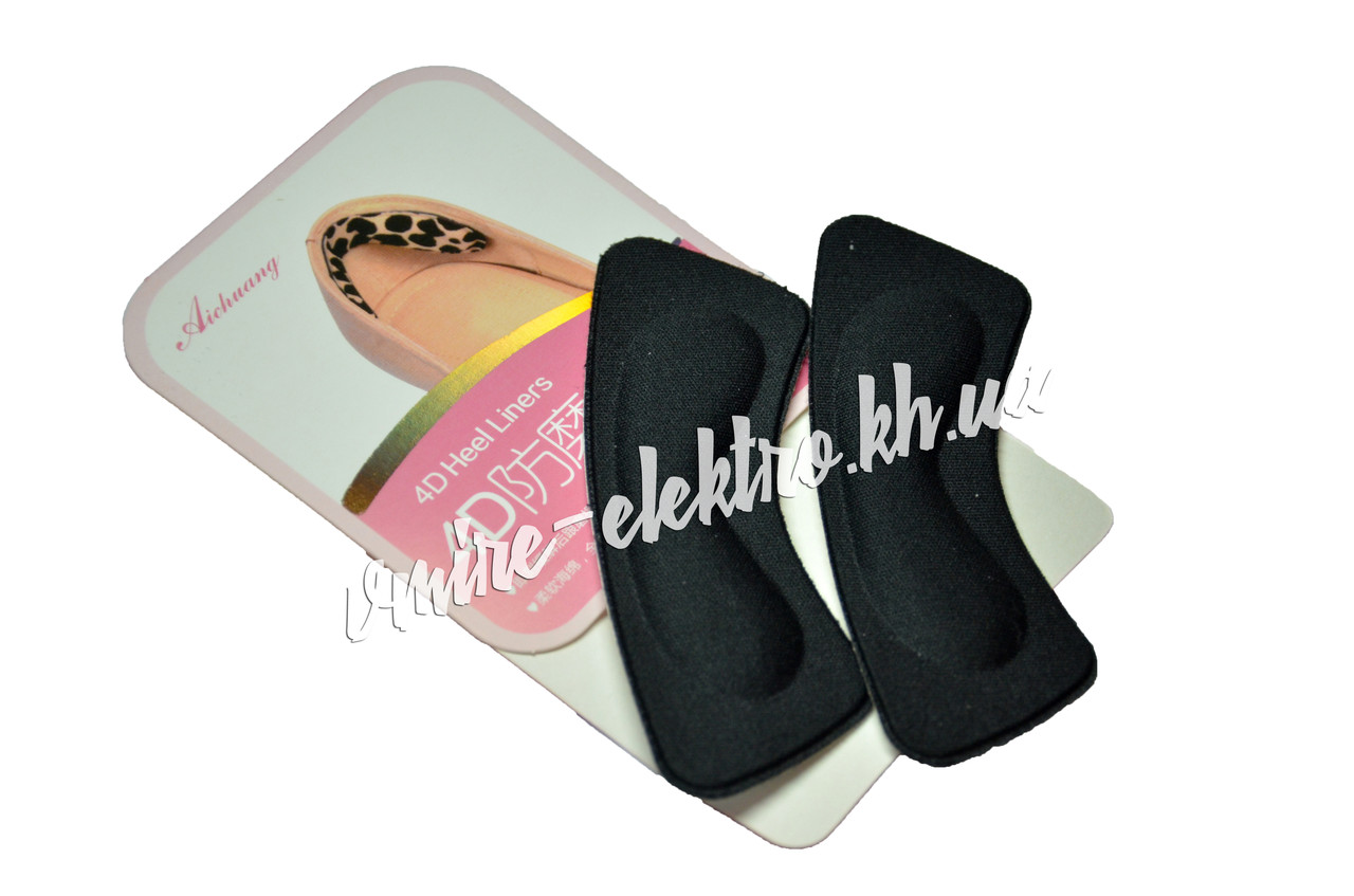 Наклейки на задню частину взуття чорні (Тканинні), фото 1