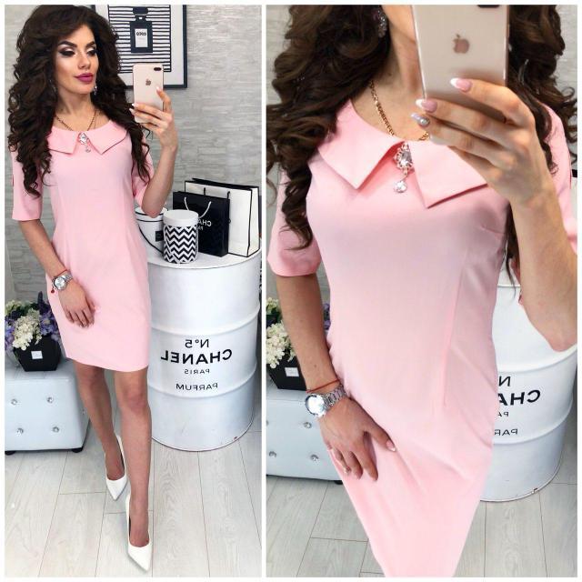 Сукня жіноча, модель 811, колір Світло-рожевий / пудра, фото 1