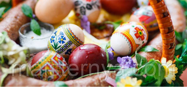 Писанки в кошику, Великоднє привітання Писанки в кошику, Великоднє привітання