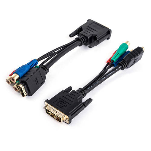 Купить Переходник DVI (24+5) male to HDMI a female +3RCA female cable ...