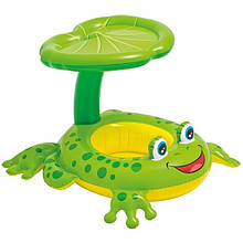 Надувний пліт жаб Intex 56584 Froggy Friend Shaded Baby Float