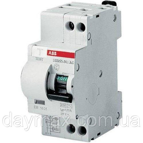 Дифавтомат ABB DS951 AC-С10 / 30mA