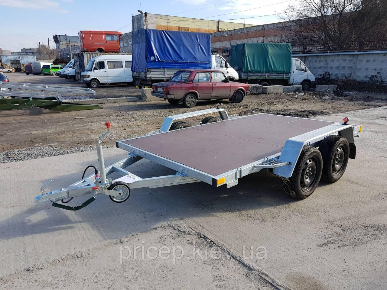 Причіп платформа для перевезення негабариту 3,2 м х 1,9 м. Без гальм.