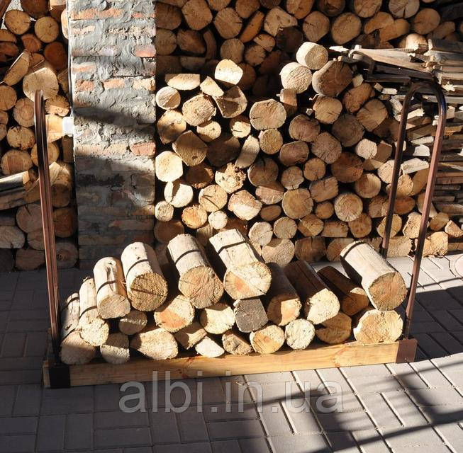 Дровница разборная металлический каркас и основание из бруса, поленница для дров, хранение дров, складирование - фото 7 - id-p678573823