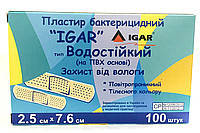 Пластир бактерицидний "Водостійкий" 7,6 см.х 2,5 см.