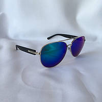 Сонцезахисні окуляри Aviator BVLGARI синій