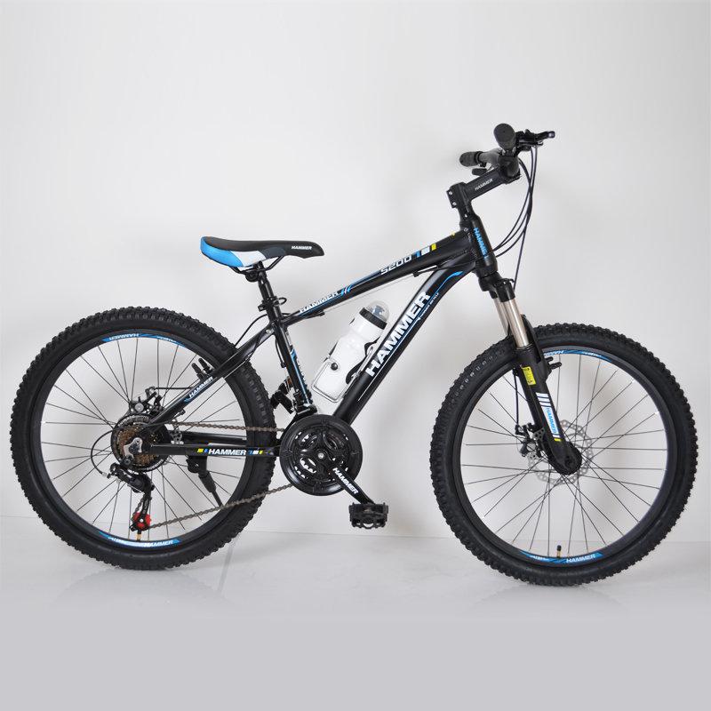 Гірський велосипед 24" HAMMER Чорно-Синій (black-blue)