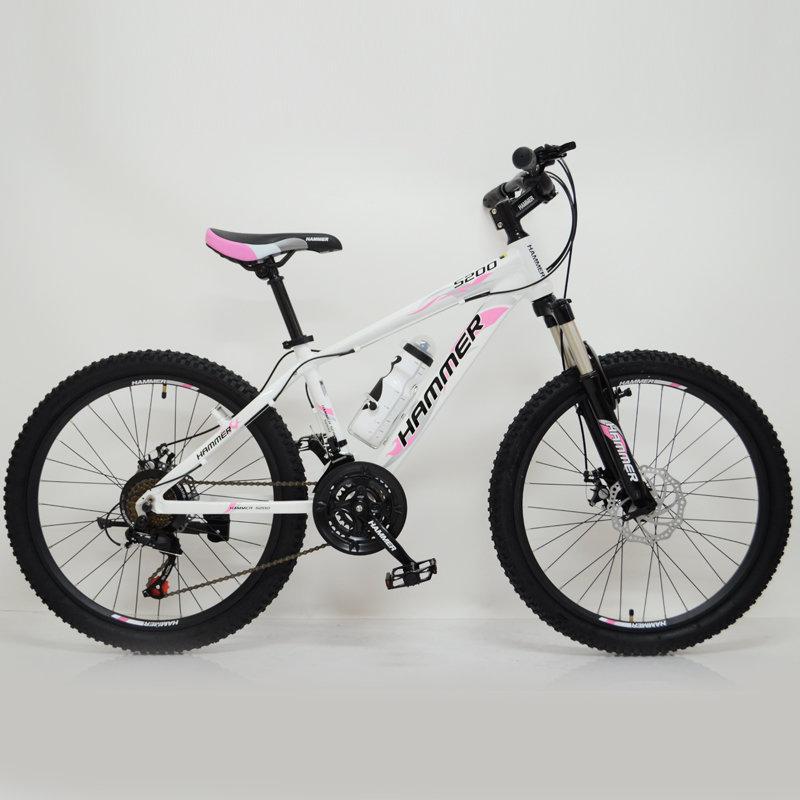 Гірський велосипед 24" HAMMER Біло-Рожевий(white-pink)