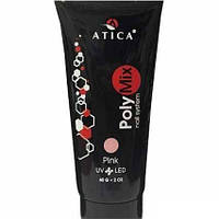 Прозоро-рожевий акригель Polymix Pink Atica, 60 мл