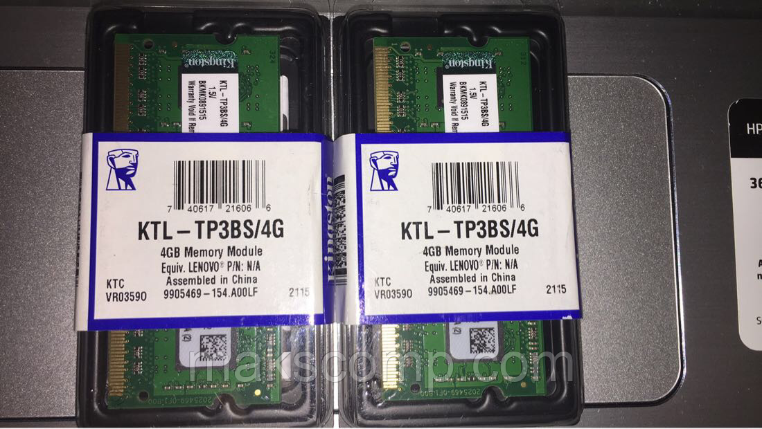 Пам'ять Kingston 4Gb So-DIMM PC3-10600 DDR3-1333 1.5 v (KTL-TP3BS/4G)