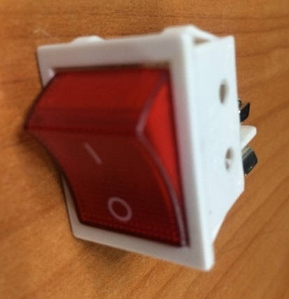 Вимикач для електроприладів з індикатором Код.55218, фото 2