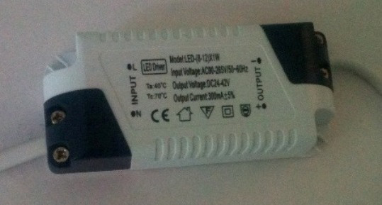 Драйвер для світлодіодів LED-(8-12)х1WIP20 Код. 58391