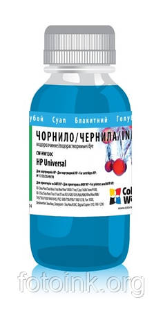 Чорнила Colorway для HP, Cyan 100мл HW350C, фото 1