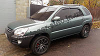 Дефлекторы окон (Ветровики) Kia Sportage 2004-2010 (Autoclover/Корея)