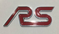 Емблема кузова FORD RS червона