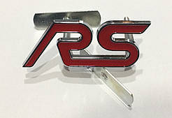 Емблеми решітки радіатора FORD RS червона