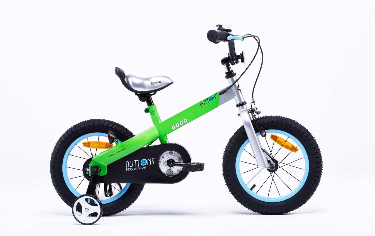 Дитячий двоколісний велосипед RoyalBaby BUTTONS Alu 12", зелений