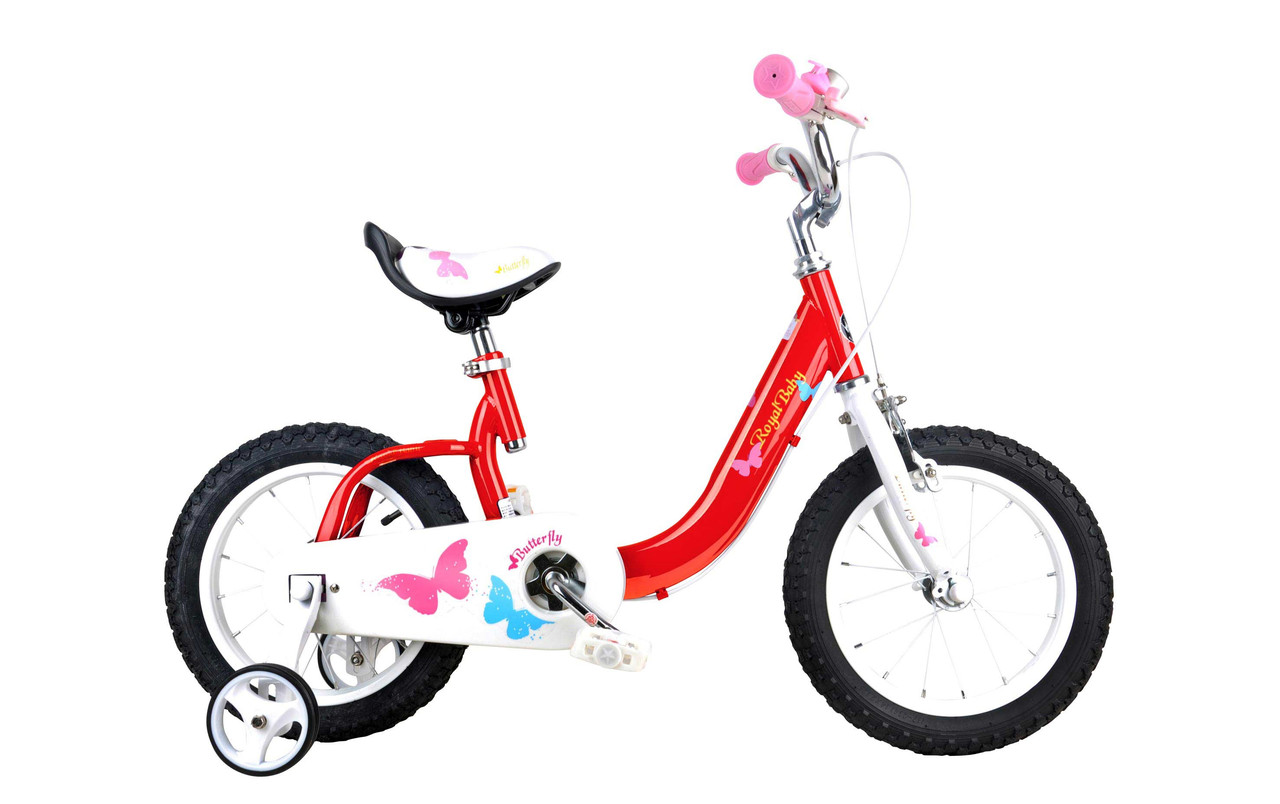 Дитячий двоколісний велосипед RoyalBaby BUTTERFLY 14", червоний