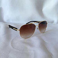Сонцезахисні окуляри Aviator BVLGARI коричневий