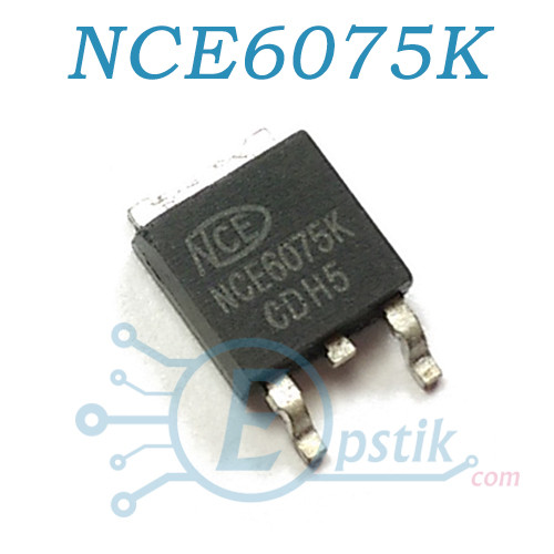 NCE6075K MOSFET транзистор N канал 60В 75А TO252