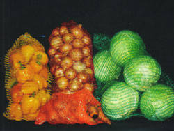 Сітка для пакування овочів 40х60 см, червона та фіолетова, фото 2