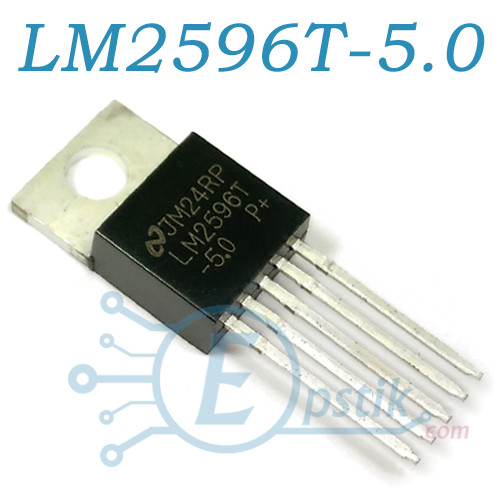 LM2596T-5.0, стабілізатор напруги, 5В 3A, 150Khz, TO220-5