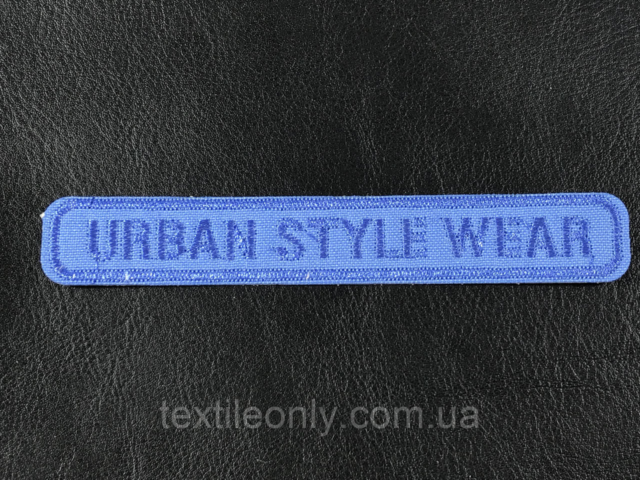Нашивка Urban style wear колір синій 120x19 мм