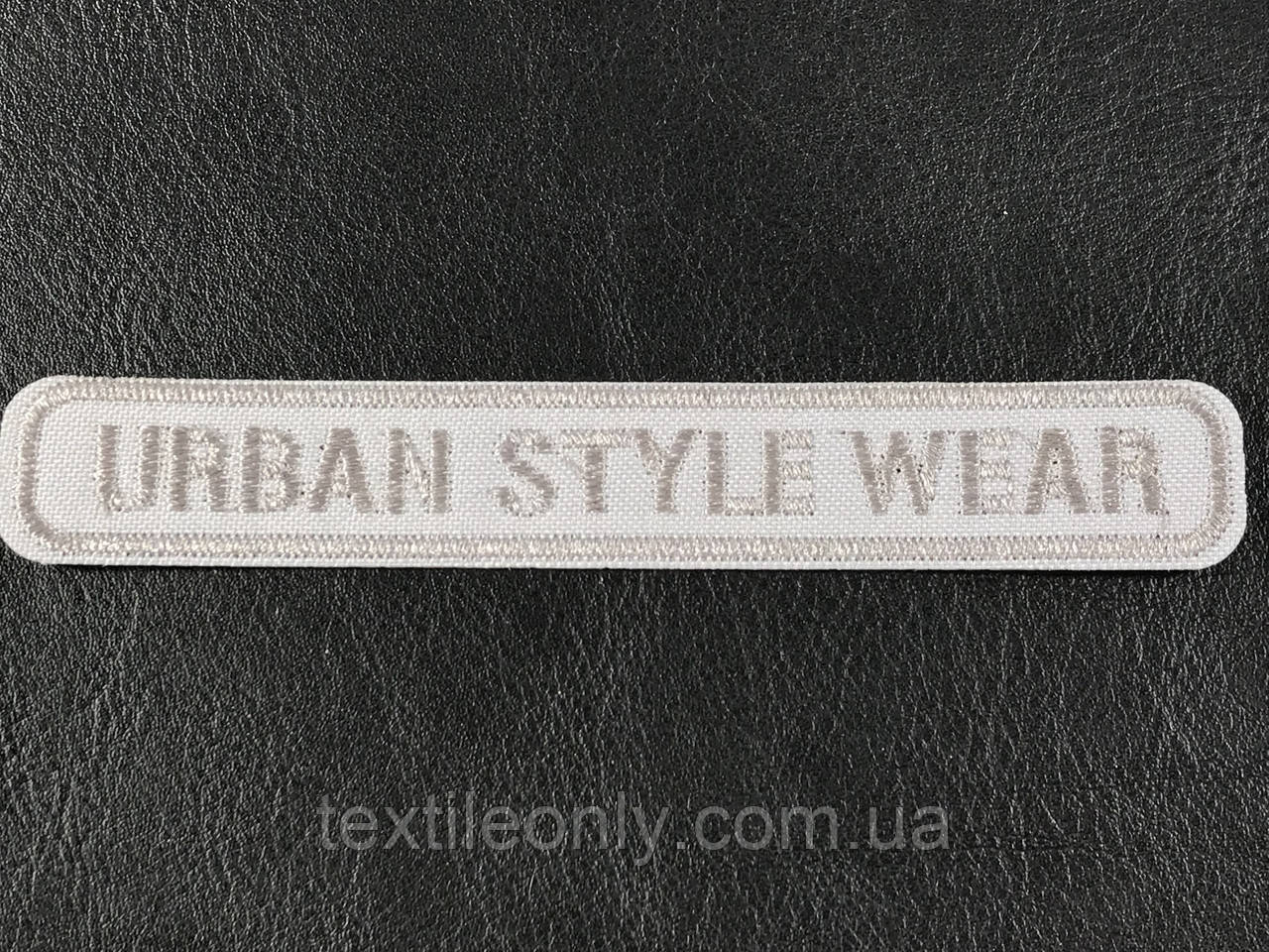 Нашивка Urban style wear колір світло-сірий 120x19 мм