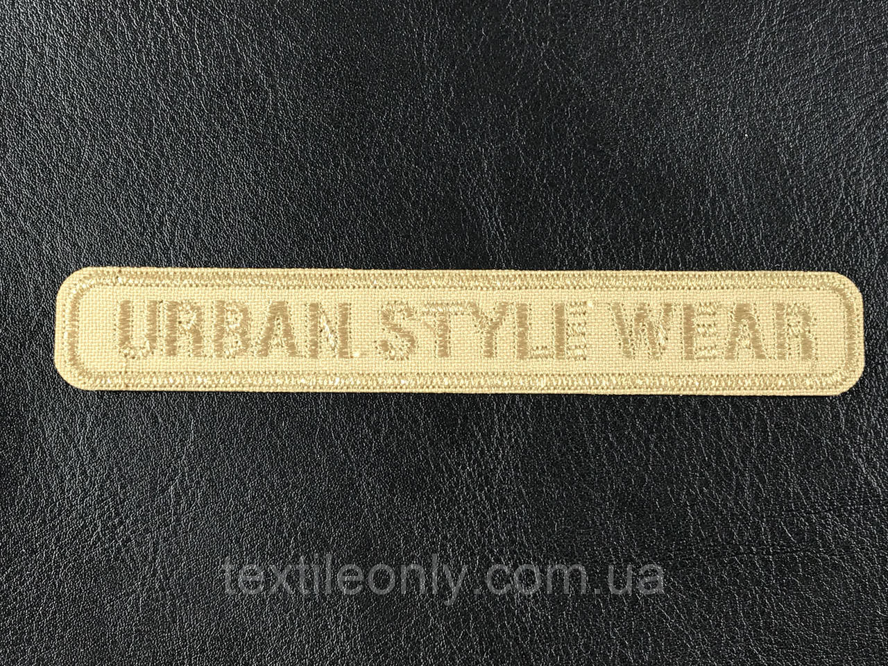 Нашивка Urban style wear колір бежевий 120x19 мм