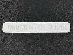Нашивка Urban style wear колір білий 120x19 мм, фото 1