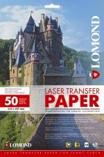 Термотрансферний папір для лазерного друку для світлих тканин A4 150 г/м2, 50 аркушів.
