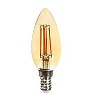 Светодиодная лампа DELUX BL 37B 4Вт amber 2700K filament E14